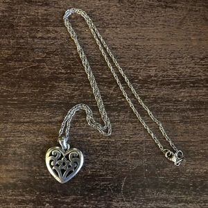 💗 James Avery Heart Floral Charm + Necklace 💐